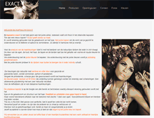 Tablet Screenshot of kapsalonexact.be